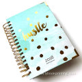 Hardcover Spiral Journal Notebook Planner With Pocket